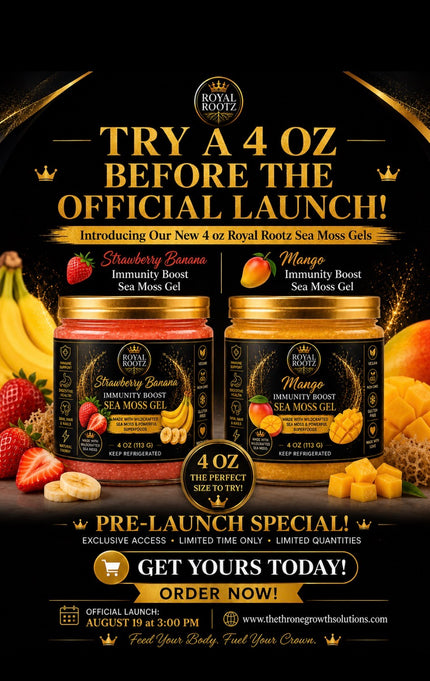 Royal Rootz Mango Immunity Boost Gel | Wildcrafted Sea Moss | 4oz