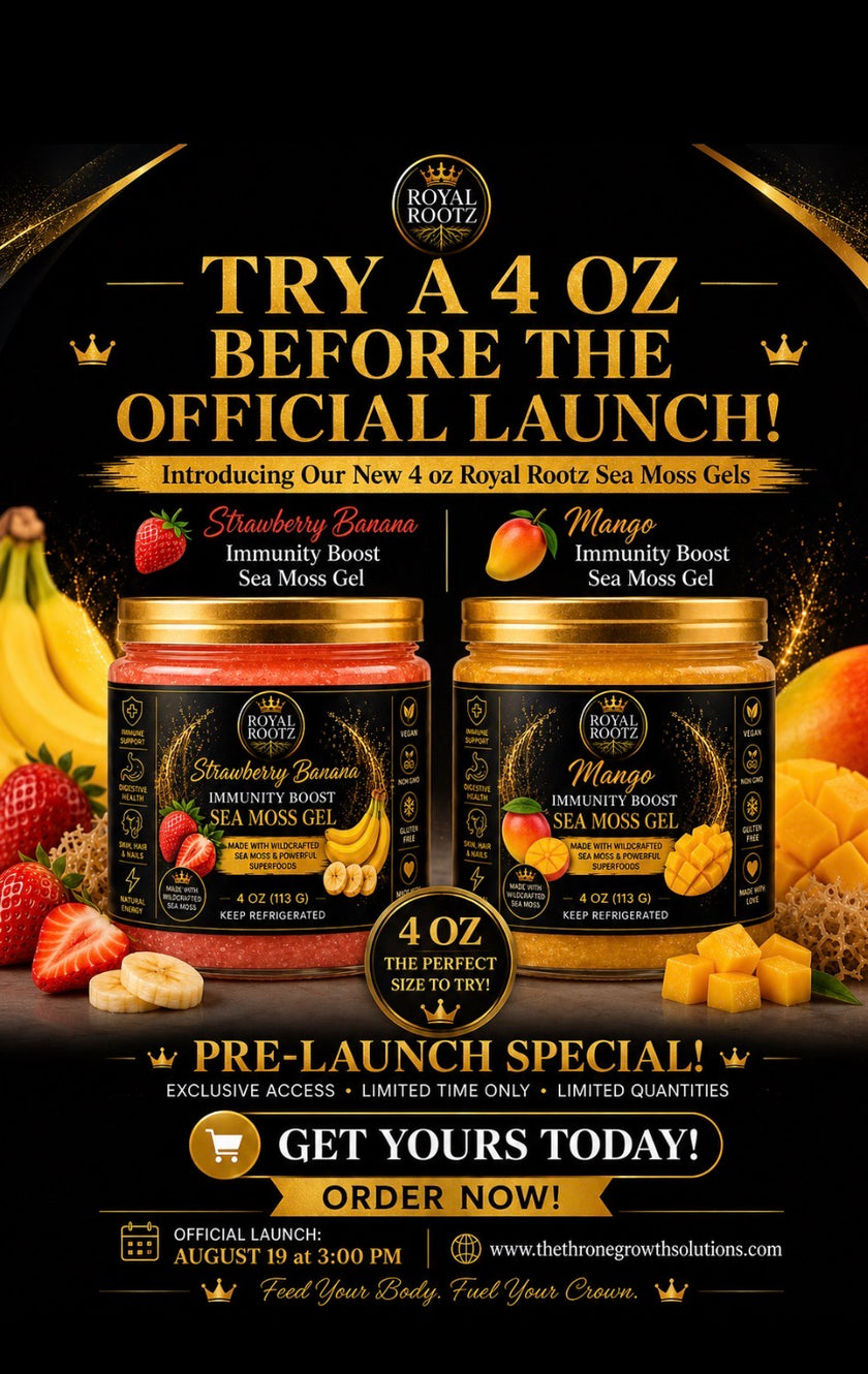 Royal Rootz Mango Immunity Boost Gel | Wildcrafted Sea Moss | 4oz