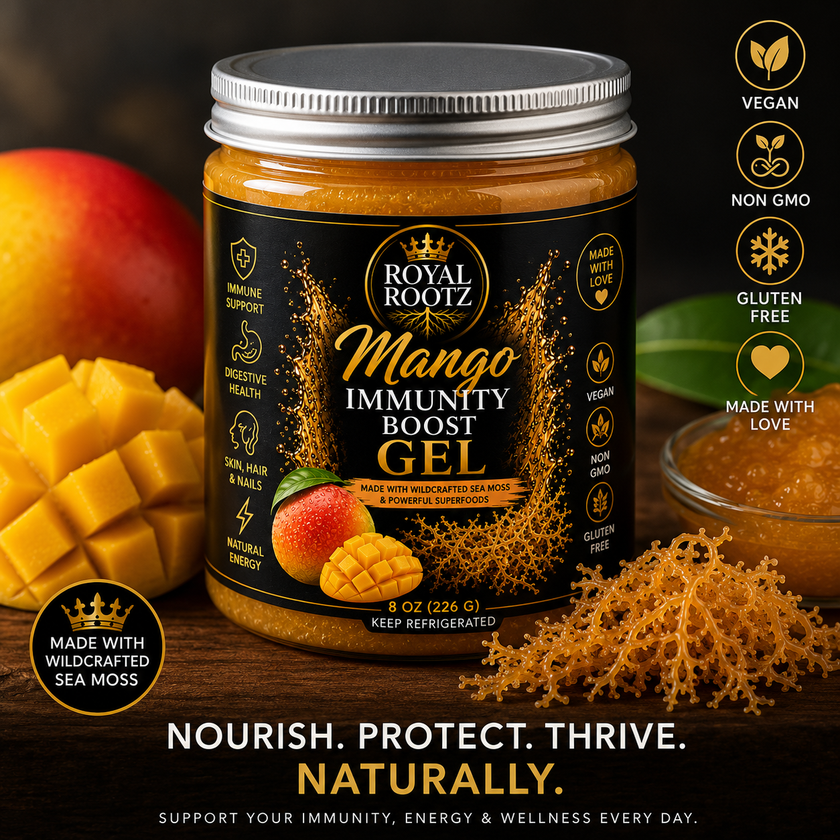 Royal Rootz Sea Moss Gel | Mango & Strawberry Banana
